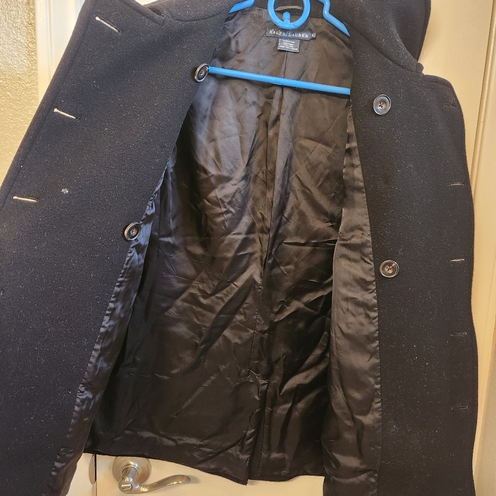 Ralph lauren blue label wool coat size 6 - Picture 8 of 11